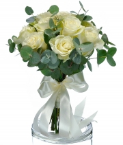 Изображение товара Букет троянд 11 шт. біла імпорт